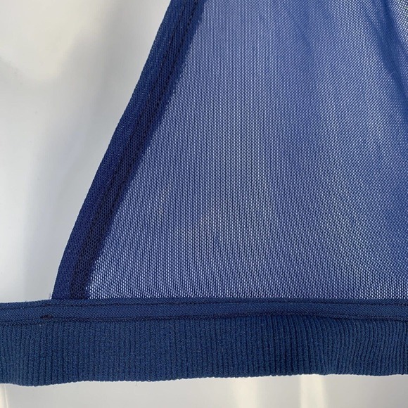 Intimately Free People Sheer‎ Racerback Blue Bra Bralette Women’s L/XL NWT - Picture 3 of 5